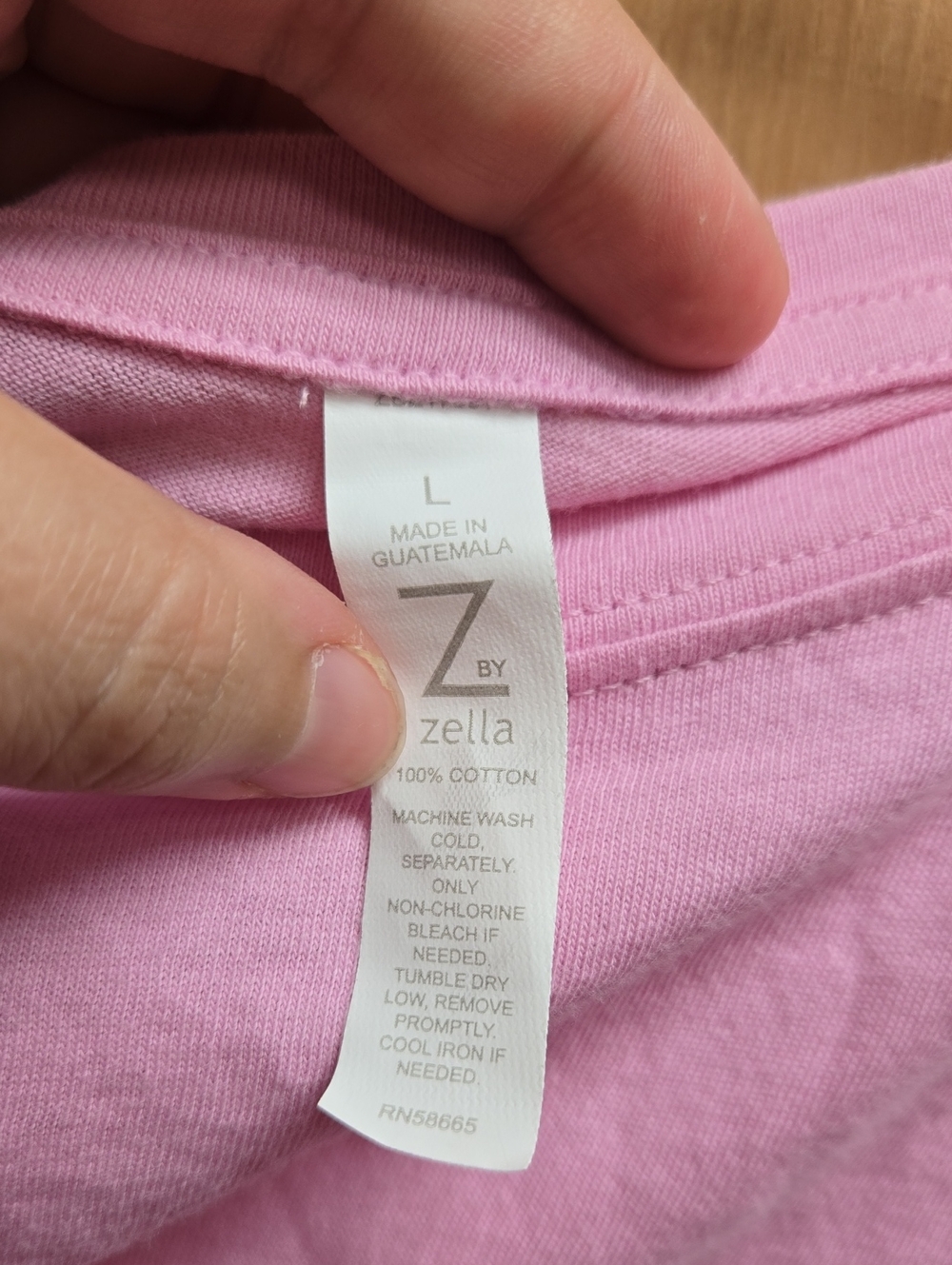 Zella Size L Pink Oversized Cotton Tank Top - Picture 5 of 6